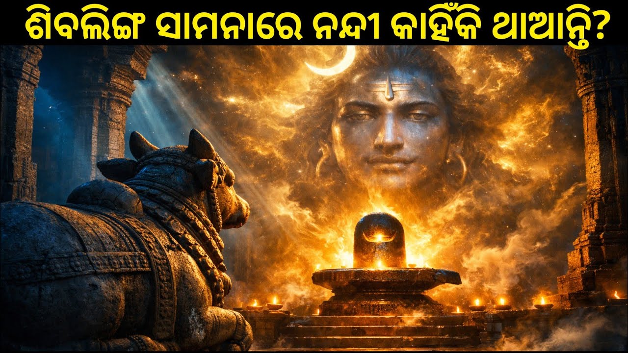 ଶିବଲିଙ୍ଗ ସାମନାରେ ନନ୍ଦୀ କାହିଁକି ଥାଆନ୍ତି? Shiva Linga Samna Re Nandi Kahinki Thaanti?|@GyanaDisa-gyan 