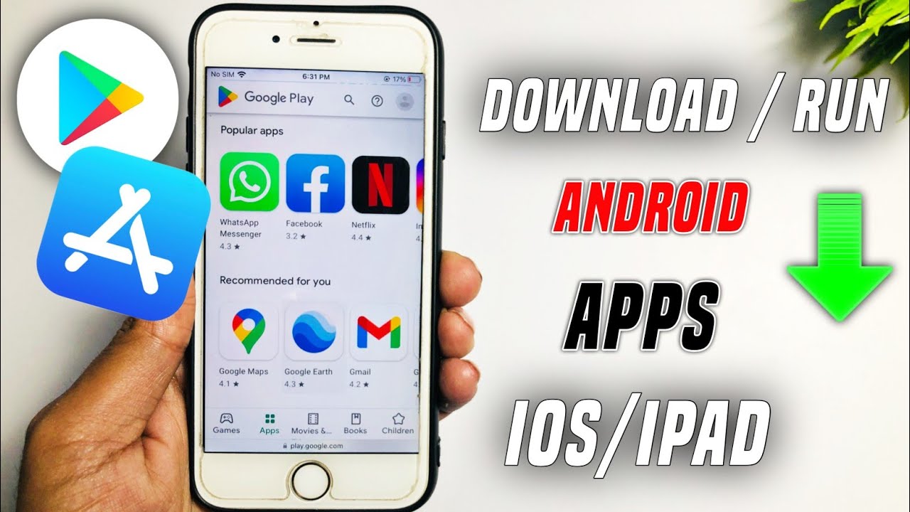 How do I download Android apps on iOS?