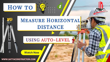 HOW TO MEASURE HORIZONTAL DISTANCE USING AUTO-LEVEL || SURVEYING || #autolevel #civilengineering