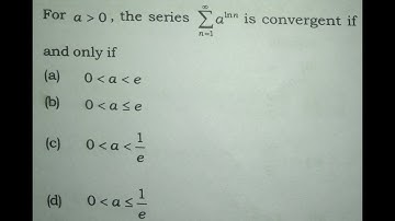 CSIR NET June 2017 || Series || Real Analysis