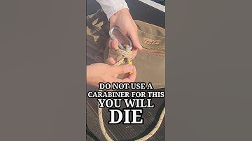 One-Stick Saddle Hunting Knot! Poachers Knot For Rappel Rope #tethrd #tethrdlockdown #saddlehunting