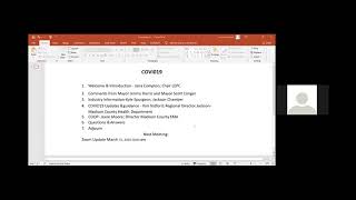 Local Emergency Planning Committee (LEPC) Meeting 3-25-20