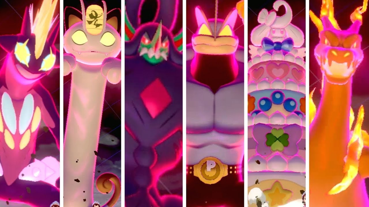 Pokémon Sword and Shield' Gigantamax & Dynamax: List of All Transformations