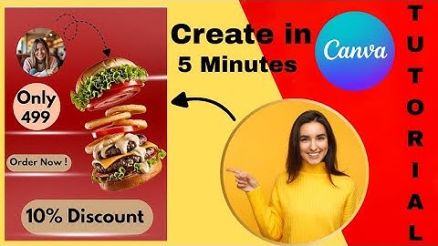 Create Stunning Food Ads in 5 Minutes | Canva Tutorial| Canva poster create 