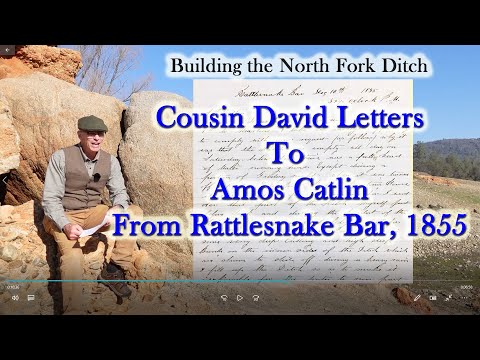 Rattlesnake Bar 1855 Letters About North Fork Ditch Operation