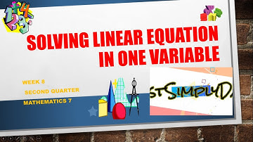 Solving Linear equation in one variable