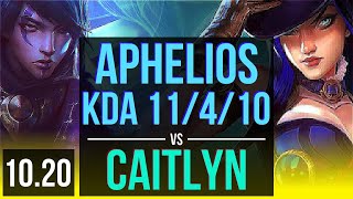 APHELIOS & Karma vs CAITLYN & Morgana (ADC) | KDA 11/4/10 | EUW Challenger | v10.20