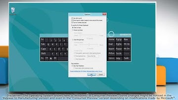 How to use numeric key pad in On-Screen Keyboard in Windows® 8