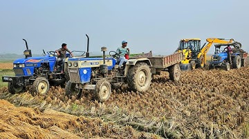 New Jcb 3dx Backhoe Machine New Swaraj 744 Xt Eicher 551 Sonalika Di 47rx Tractor | Jcb Tractor Gadi