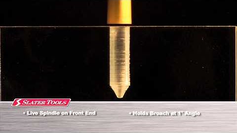 How does rotary broaching work?