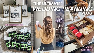 THE ULTIMATE WEDDING PLANNING VLOG (PT. 5) DIY, cake tasting, hair trial, kekoa's wedding band, etc!