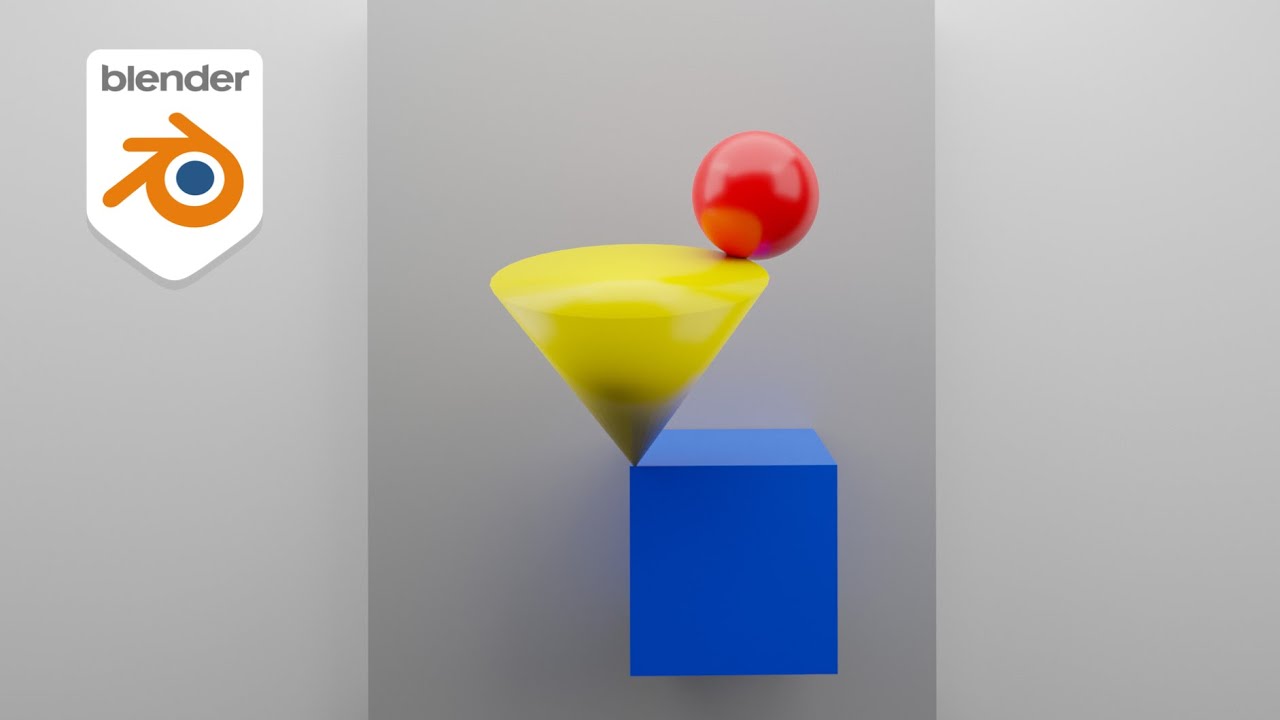 How To Create This Abstract Scene In Blender - YouTube