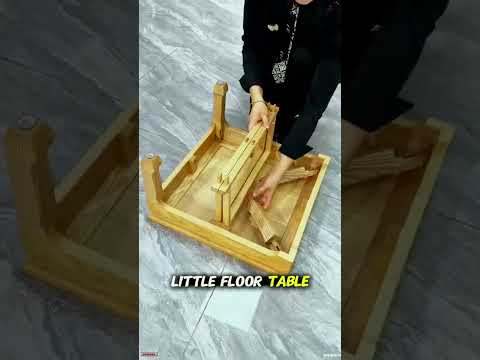 هذه الطاولة عبارة عن محول لتوفير المساحة أثاث توفير المساحة تصميم ذكي نجارة شورت