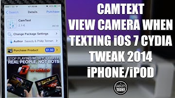 CAMTEXT iOS 7 CYDIA TWEAK | SEE THROUGH CAMERA WHEN TEXTING iPHONE 2014