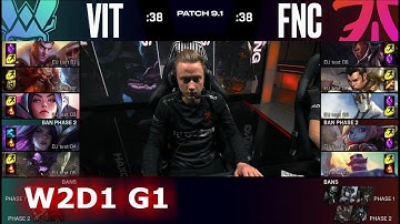Vitality vs Fnatic | Week 2 Day 1 of S9 LEC Spring 2019 (ex-EULCS) | VIT vs FNC W2D1