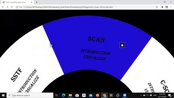 Disk Scheduling Website Project with Visualization