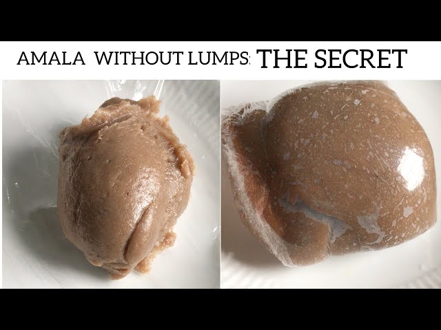 HOW TO MAKE AMALA WITHOUT LUMPS | A VERY SIMPLE TIP class=