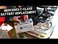 MERCEDES W203 BATTERY REPLACEMENT C180 C200 C230 C240 C260 C280 C300 C320