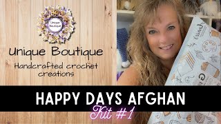 Annie’s Attic Crochet Happy Days Afghan Kit #1