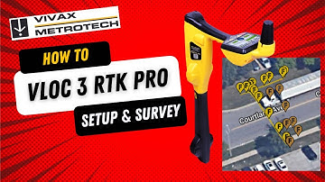Vivax-Metrotech vLoc3 RTK-Pro Pipe and Cable Locator - How to setup, take surveys and export them.