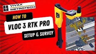 Vivax-Metrotech vLoc3 RTK-Pro Pipe and Cable Locator - How to setup, take surveys and export them. screenshot 4