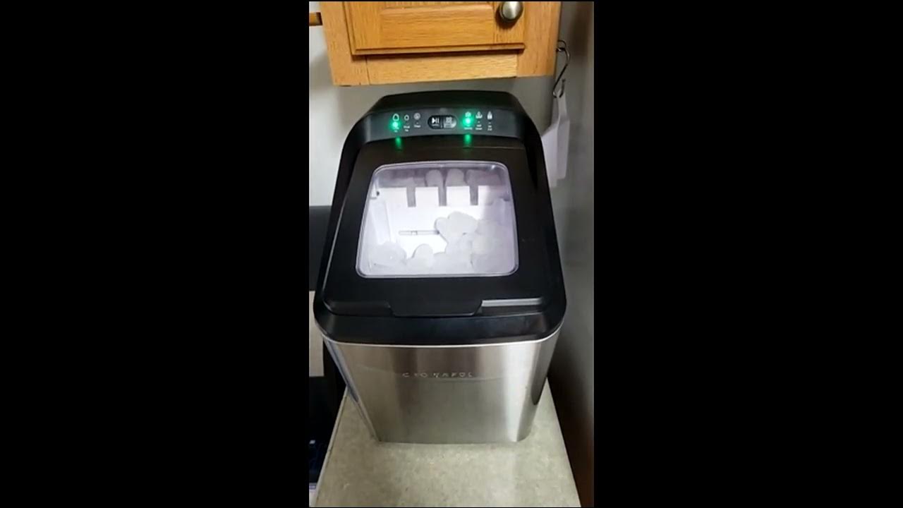 Review CROWNFUL Nugget Ice Maker Countertop, Makes 26lbs Crunchy ice in