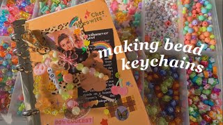 making bead keychains! 🧸
