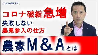 失敗しない農業参入の仕方　M&A