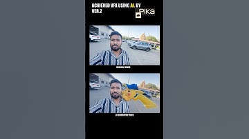 Pika.Art AI. VFX Ver.2 (๑⚈ ․̫ ⚈๑) #pika #pikaart #ai #aivideo #pikachu #vfx #mgmotors #cgi #shorts