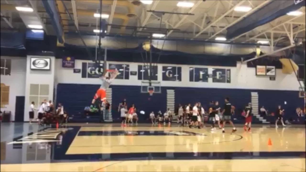 Steele Senske basketball dribble, drive, dunk drills Summer Camps