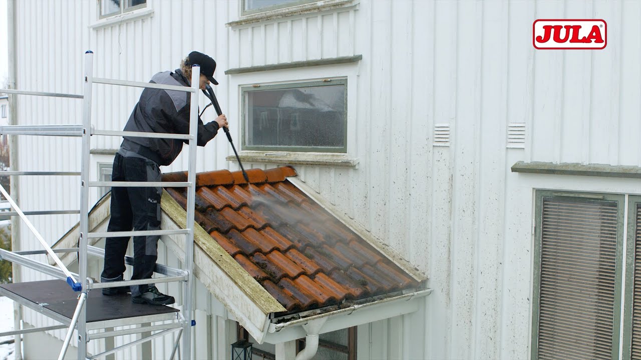 Tips og Råd: Rengjøre tak med høytrykksspyler