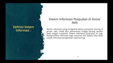 Video 1 - Diagram Konteks - APSI 2019/2020