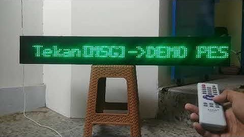 Cara setting jam masjid digital running text pakai remot versi 2!!
