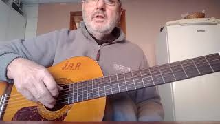 No soy de aquí ni soy de allá,como tocar y cantar en guitarra,FÀCIL Y SENCILLO.