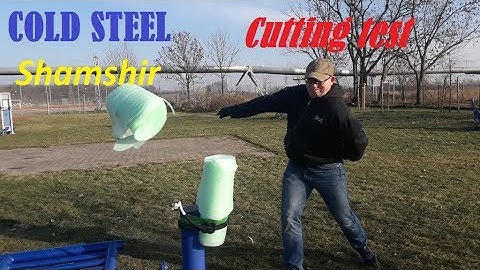 Cold Steel Shamshir Cutting test - Test cięcia szablą