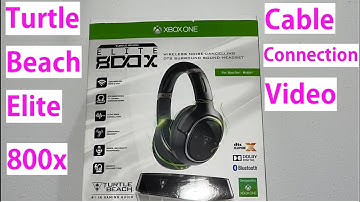 Turtle Beach Elite 800x Headset Cable Connection Video