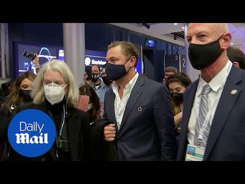 Leonardo DiCaprio mobbed as he arrives at Cop26