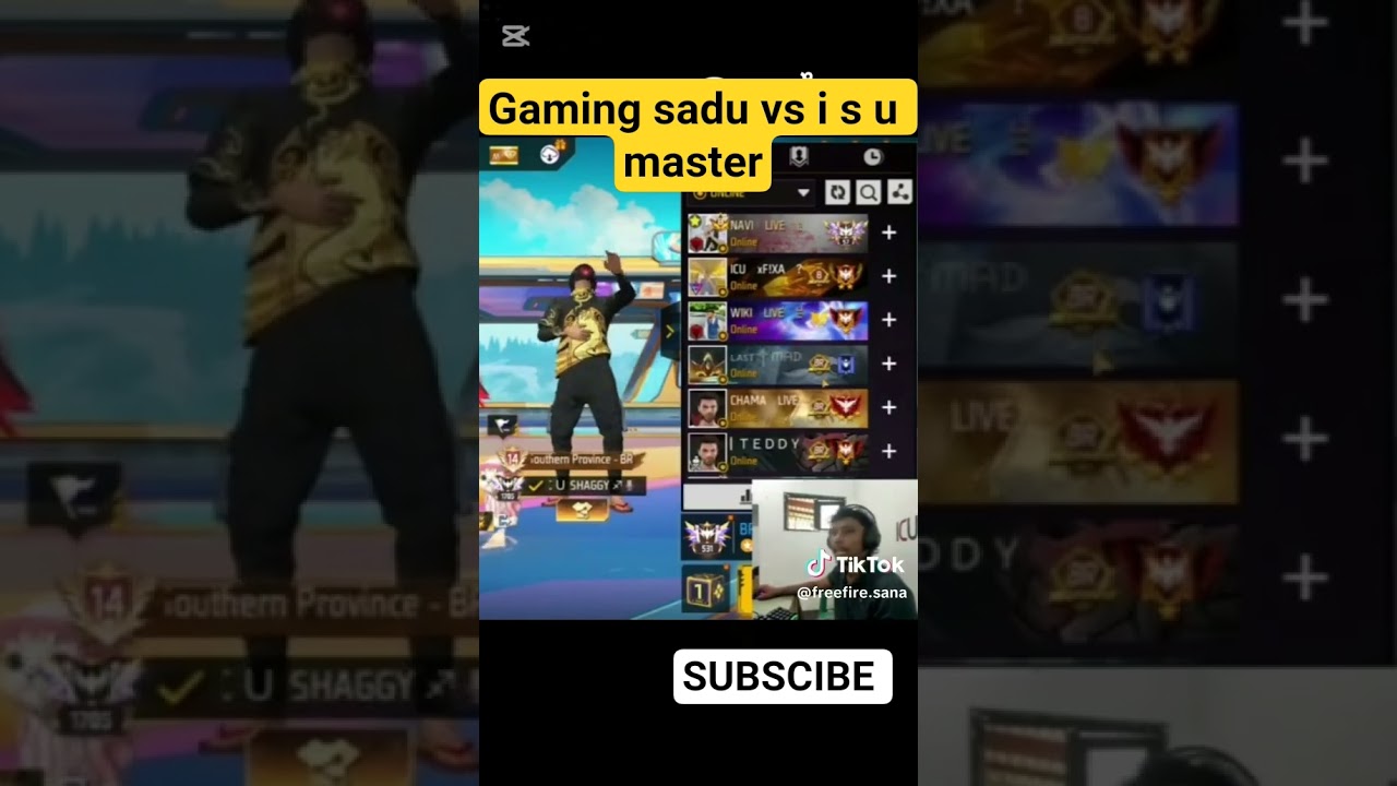 gaming sadu vs i s u master 😈  