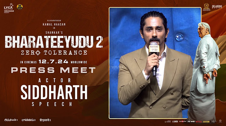 Actor Siddharth Speech At Bharateeyudu 2 (Telugu) Press Meet | YouWe Media