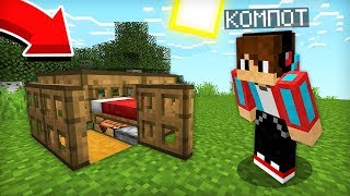 Я ПОСТРОИЛ САМЫЙ МАЛЕНЬКИЙ ДОМ В МАЙНКРАФТ И ТАМ ЕСТЬ ВСЁ | Компот Minecraft