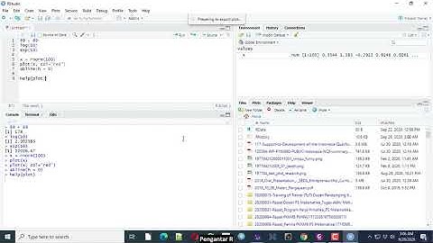 Kuliah 1 (Suplemen): Menggunakan R pada RStudio dan RCloud