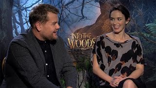 Emily Blunt and James Corden Eat Candy and Talk About Disney's Into the Woods