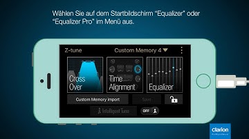 Einstellungen in einem anderen Fahrzeug duplizieren Tutorial Clarion FDS Z tune 9 DE