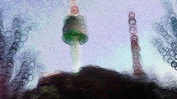 Processing image drawing | Seoul, Namsan Tower (Creative coding art))