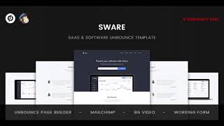 Sware - SaaS & Software Unbounce Template | Themeforest Website Templates and Themes