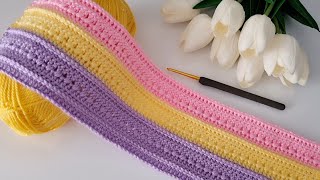 : Tig Isi Battaniye "Org"u Modeli & Unique Very Easy Crochet Sewing Pattern Stitch Baby Blanket knitting