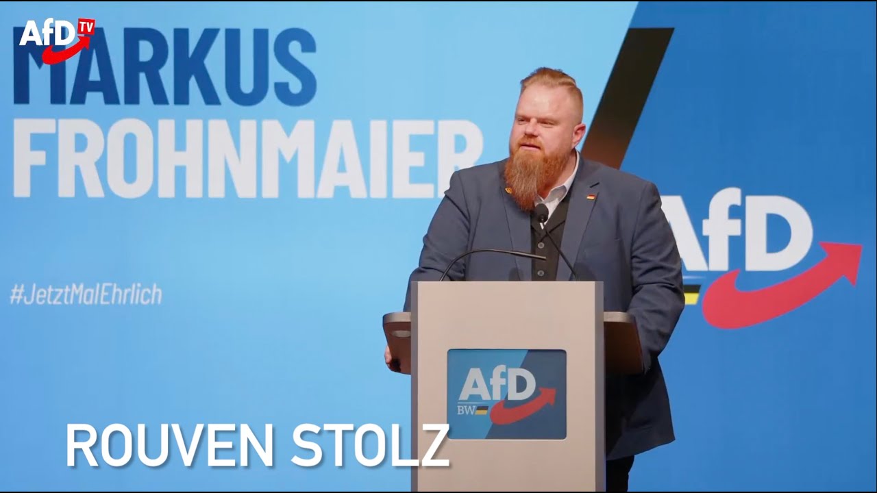 Rouven Stolz AfD, Direktkandidat für den Landtag in Baden-Württemberg
