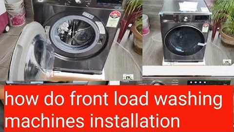 how do front load washing machines installation