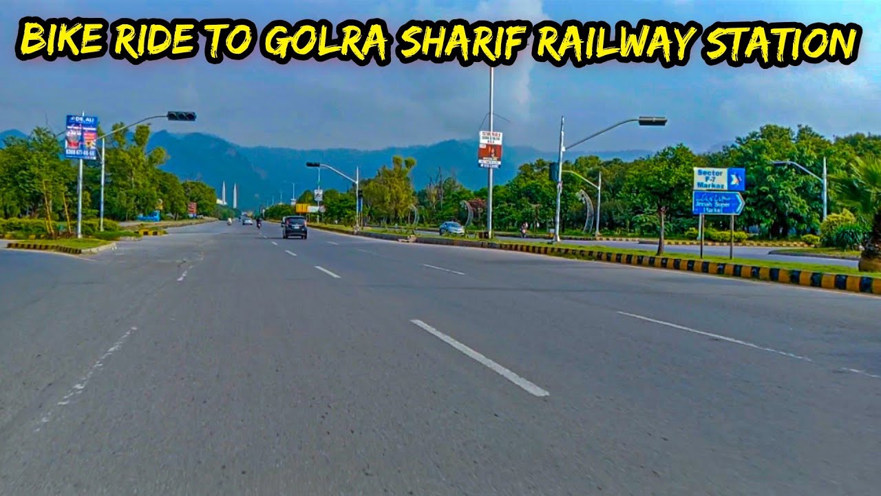 Short bike ride from Islamabad to Golra Sharif Railway Station || Great Duniya PK 