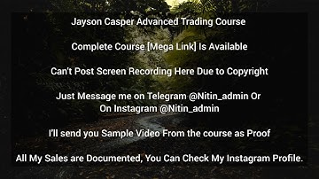 Jayson Casper Advanced Trading Course